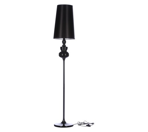 Lampa Stojaca Baroco Azzardo styl glamour kryształ pałacowy dworkowy metal tkanina