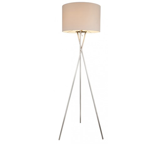 Lampa stojąca GUSTAV Globo styl nowoczesny metal plastik tkanina