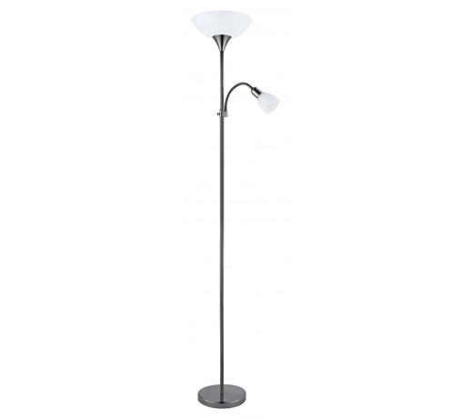 Lampa stojąca UP 2 Eglo styl nowoczesny stal nierdzewna tworzywo sztuczne szkło