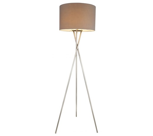 Lampa stojąca GUSTAV Globo styl nowoczesny metal plastik tkanina