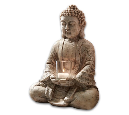 Figura Budda ze świecznikiem
