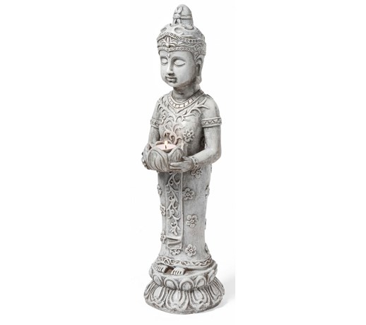 Figura dekoracyjna Budda z miejscem na świecę
