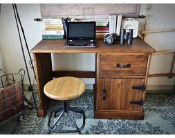 Biurko sosnowe woskowane Rustyk 2 Sekretarzyk Głębokość 57 cm Głębokość 41 cm Głębokość 60 cm Szerokość 61 cm Szerokość 110 cm Drewno Styl vintage