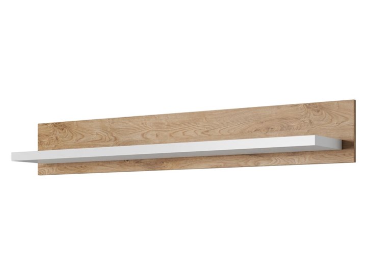 Półka Długa TYP-02 Monor Helvetia Wieruszów Czarny Super Mat / Dąb Ribbec