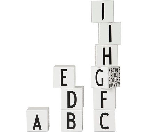 Klocki drewniane AJ vintage letters Kids
