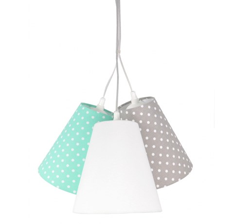 Lampa wisząca Dzwoneczki w Kropeczki Mint
