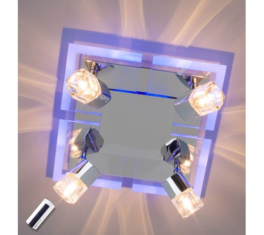 Wielopunktowa lampa sufitowa TIMEA, LED niebieski