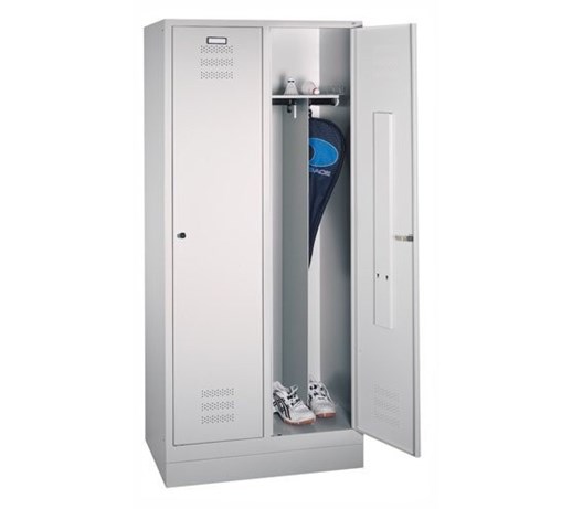 Metalowa szafa ubraniowa 2-segmentowa szer. 81 cm