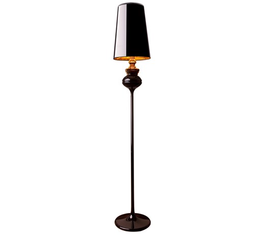 Lampa stojąca ALASKA I Nowodvorski styl glamour kryształ stal lakierowana tkanina