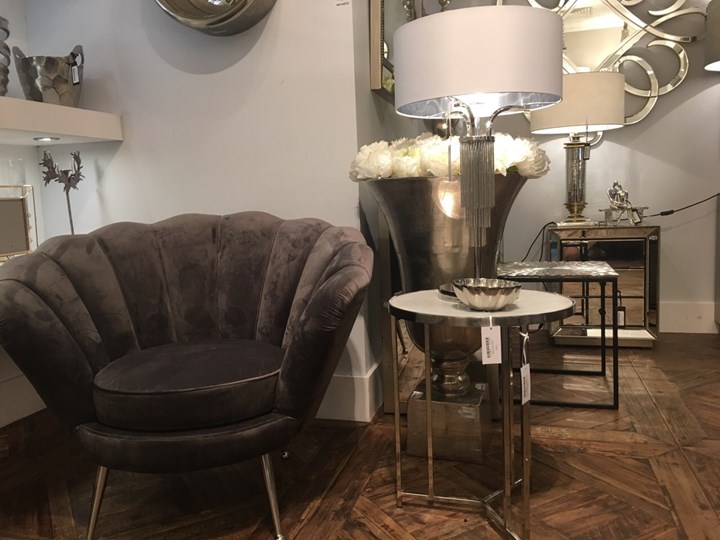 Fotel Eaton Velvet Grey