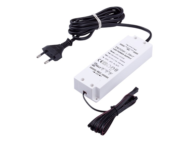 Układ zasilający do LED 12V DC 33W z okablowaniem