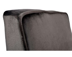 Fotel aksamit MEMO Szarobrązowy Głębokość 43 cm Drewno Głębokość 63 cm Wysokość 73 cm