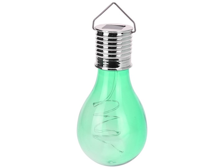 Lampka solarna LED żarówka zielona