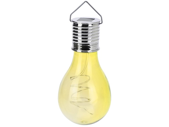 Lampka solarna LED żarówka żółta