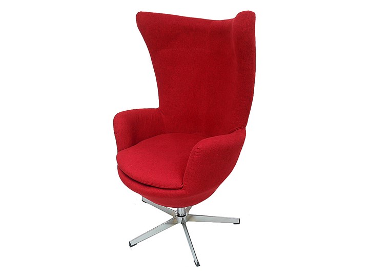 FOTEL wypoczynkowy obrotowy Chanell Red EGG