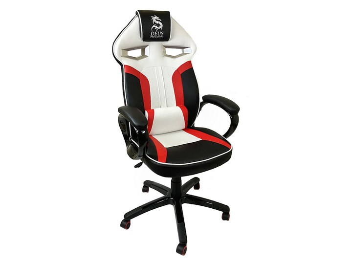Fotel obrotowy gamingowy DRAGON Black/Red/White