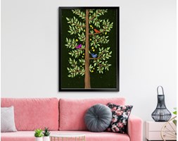 Zielone drzewo - ilustracja Wzór Krajobraz Wzór Natura