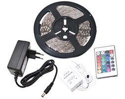 Taśma LED RGB, zasilacz, sterownik, pilot. 300LED full kolor