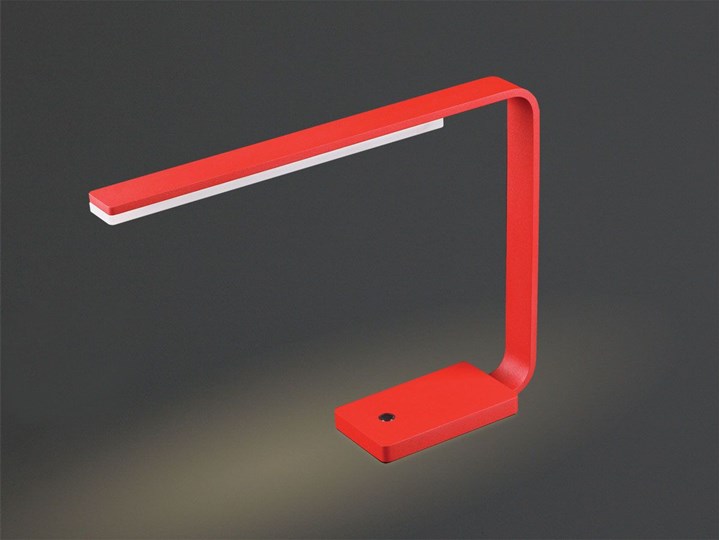 Lampa biurkowa Maxlight Office Square-Czerwony