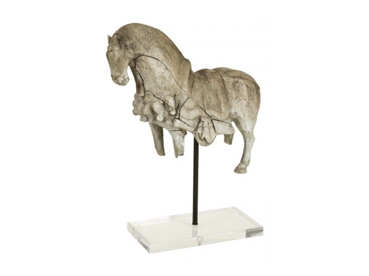 FIGURA DEKORACYJNA KONIA ANTYCZNEGO ” HELIOPOLIS ” 28 X 14 X 34 CM