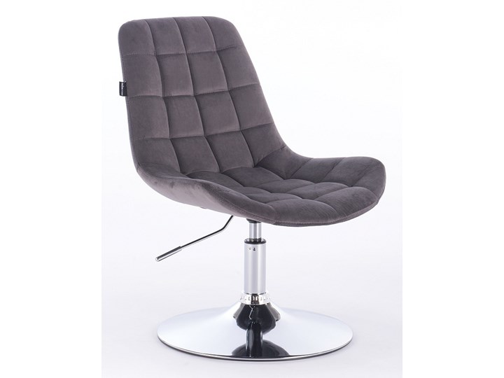 FOTEL HR590N GRAFITOWY WELUR
