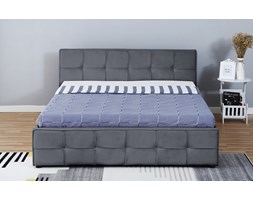 ŁÓŻKO TAPICEROWANE DO SYPIALNI 130X200 1294G WELUR POPIEL