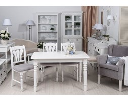 Zestaw LATINA 097 Stół biały + 4 białe krzesła 098