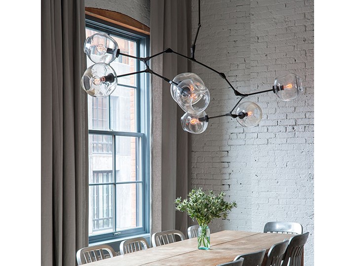 Chemistry black & clear - lampa wisząca
