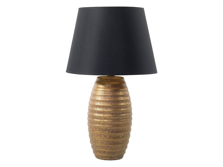 Nowoczesna lampka nocna - lampa stojąca - złota - EBRO