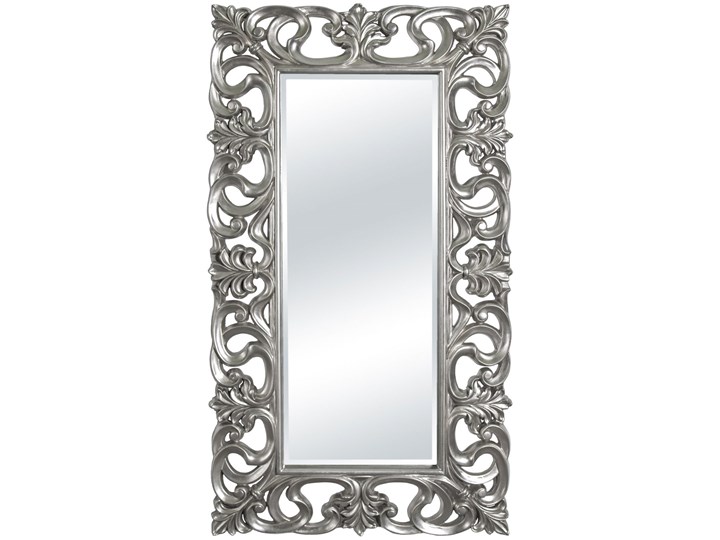 LUSTRO Designerskie APOLLO w srebrnej ramie w stylu Glamour