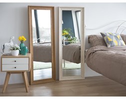 Lustro białe - w ramie - do łazienki - do salonu - 51x141cm - SIGNES Prostokątne Ścienne Prostokątne Ścienne