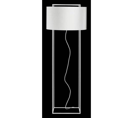LEWIT-Lampa podlogowa Metal & Perkal Wys.135cm