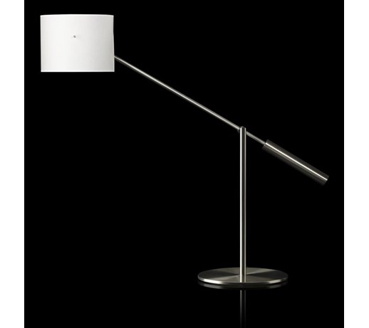 LIBRA-Lampa biurkowa Metal & Abazur Stozkowy Bristol Wys.86cm
