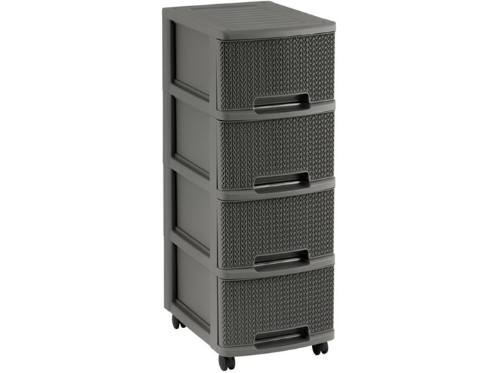 CURVER Regał 4 szuflady Knit brązowy 228582