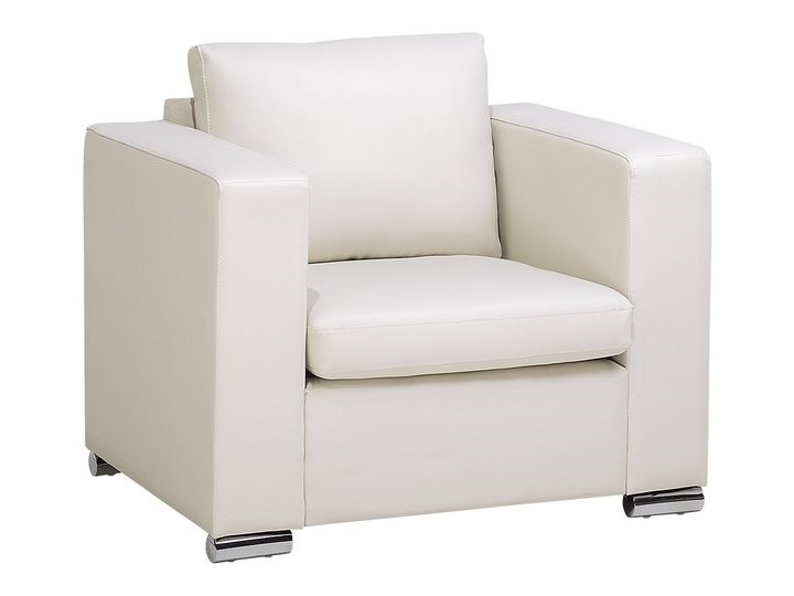 Skórzany fotel beżowy - sofa - HELSINKI