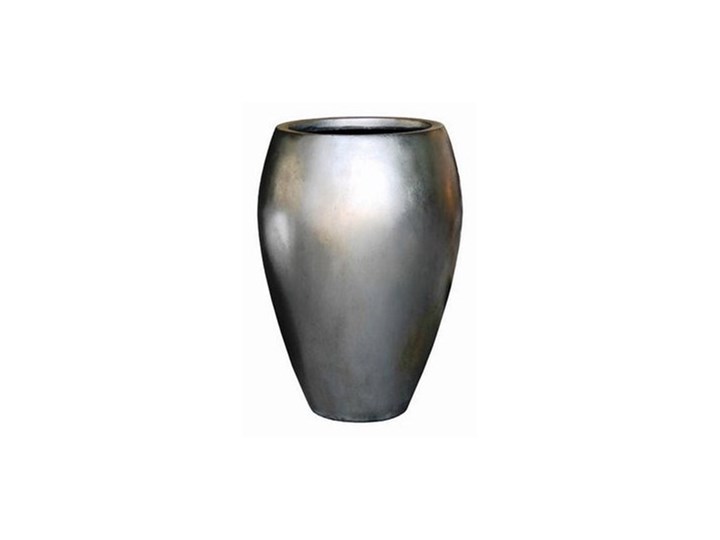 Donica Metalic wysoka śr. 35,5cm srebrna