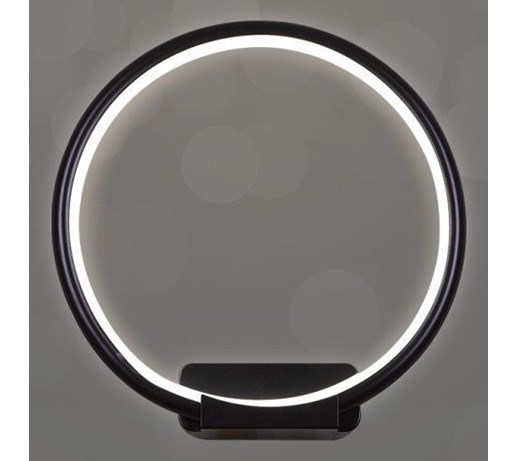 MCODO :: Nowoczesny kinkiet led Pista Illuminata R w kolorze czarnym barwa 4000K 18W