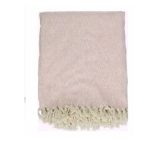 Pled bawełniany Zizel pastel pink