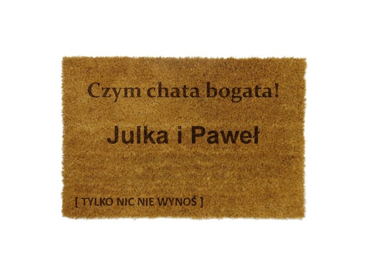 Wycieraczka z własną grafiką lub napisem
