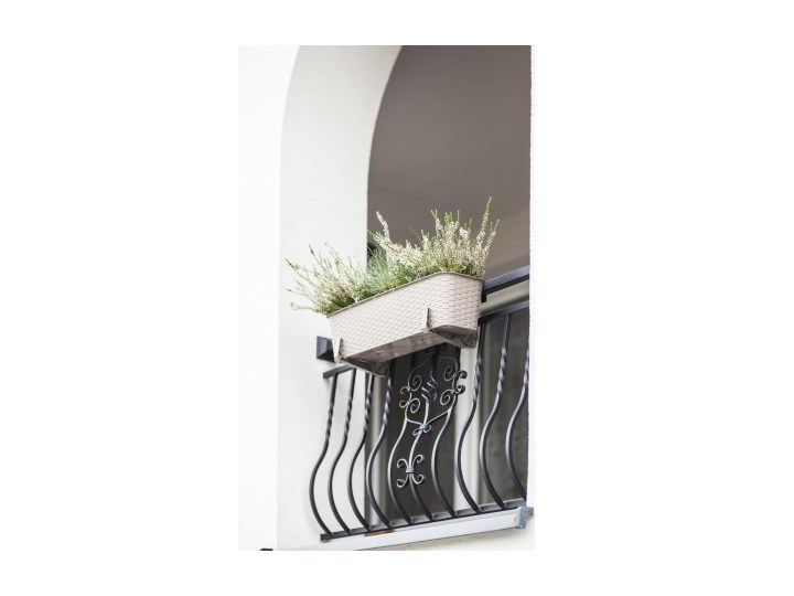DONICZKA BALKONOWA RATTAN 40CM GRAFIT GALICJA 7002