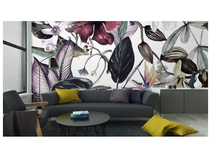 Fototapeta Bez Szwu Akwarela Wzór Z Tropikalnych Kwiatów, Magnolii, Kwiat Pomarań...