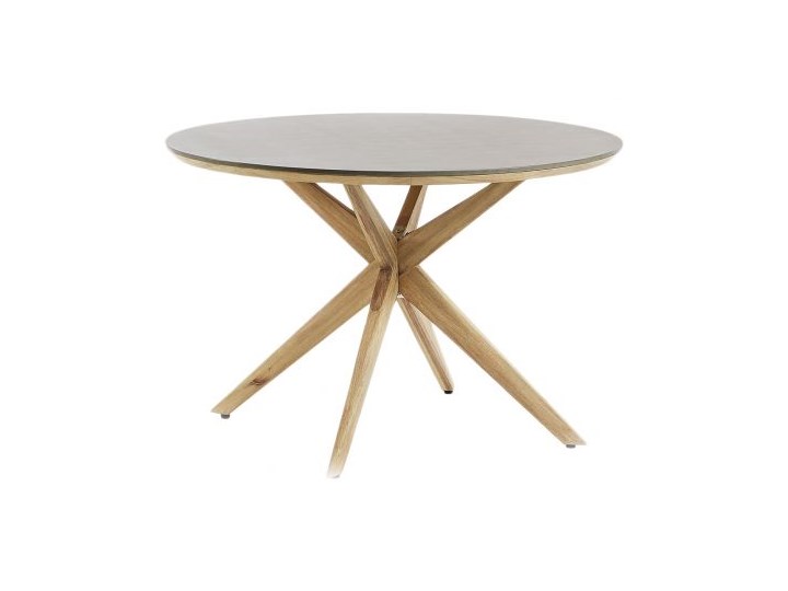 Stół Glow 120 cm szaro-drewniany