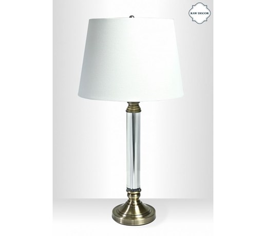 Lampa stołowa, szklana - THEO