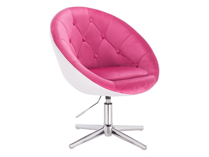 FOTEL HR8516CROSS MALINOWO-BIAŁY