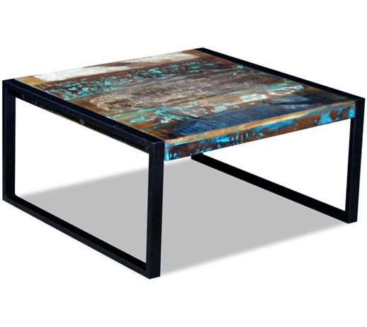 vidaXL Stolik kawowy z drewna odzyskanego 80x80x40cm