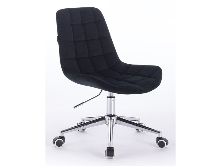 FOTEL HR590K CZARNY WELUR KÓŁKA
