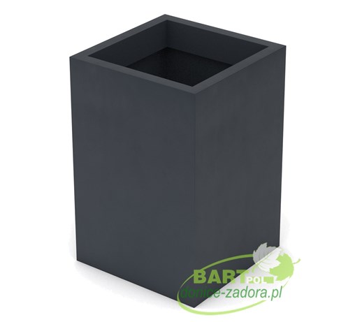 Donica z polietylenu QUADRI PL-QU60 antracyt