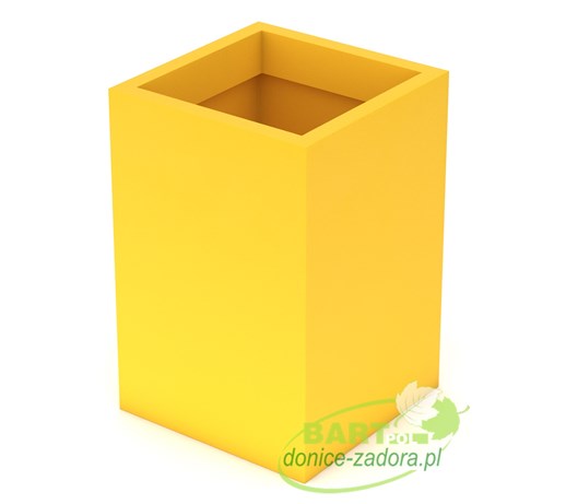 Donica z polietylenu QUADRI PL-QU60 cytryna
