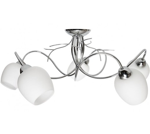 Elegancka Lampa Sufitowa Żyrandol Chrom