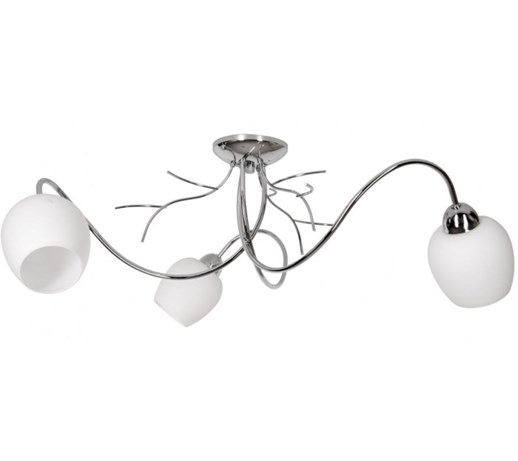 Lampa Sufitowa Żyrandol Chrom Szklane Klosze